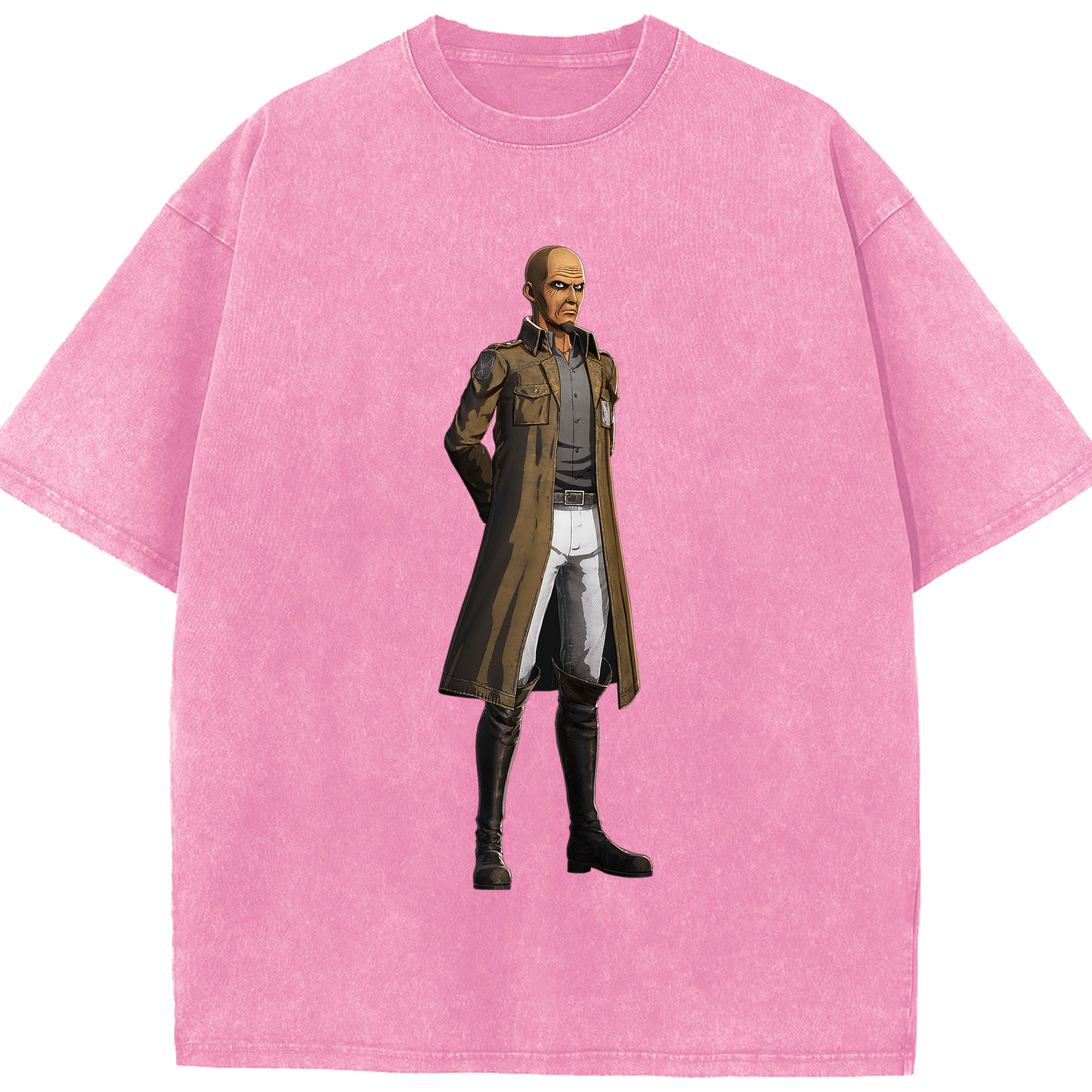 （画像用） 進撃の巨人 Attack on Titan 綿100% ヴィンテージ風 半袖Tシャツ（フロントプリント）